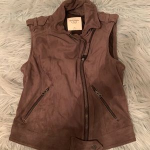 Abercrombie And Fitch Faux Suede Moro Vest